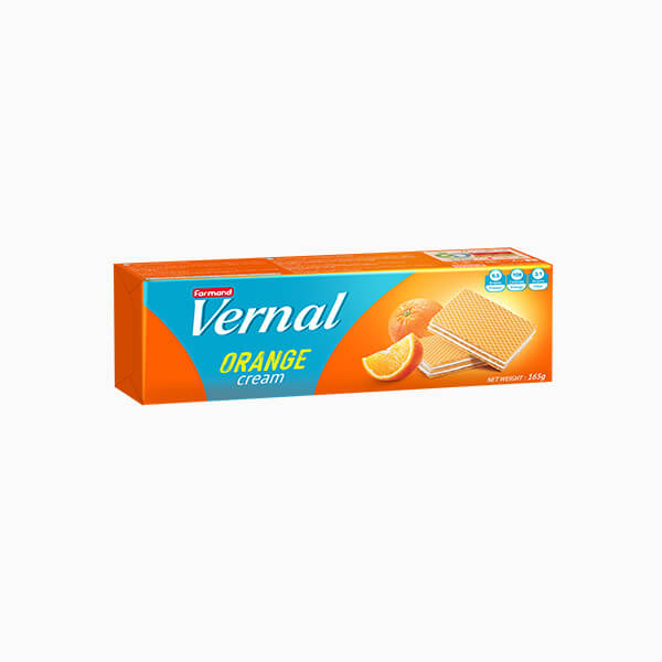 ویفر پرتقالی ورنال 165 گرم