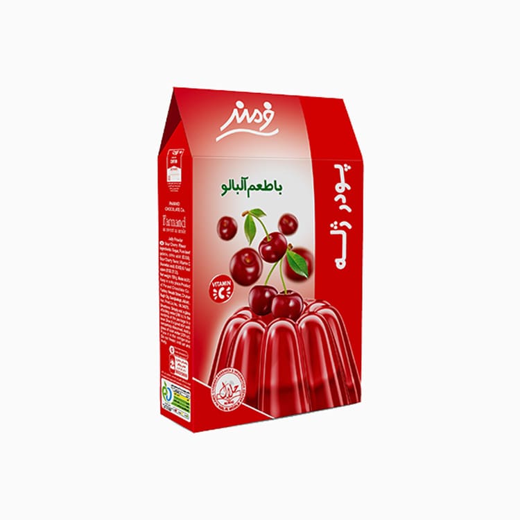 Jelly Powder 100 gr Sour cherry صنایع غذایی فرمند